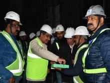 यूनिट-1 ट्रांसफॉर्मर हॉल स्लैब का कंक्रीटिंग कार्य का शुभारम्भ