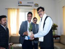 Shri Pankaj Agarwal, Secretary (Power), MoP, Shri Praveen Gupta, Member (Thermal), CEA and Shri Piyush Singh, Joint Secretary (Thermal)on official visit 