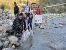 VPHEP, Pipalkoti Organizes Ranching and Awareness Program to Conserve Snow Trout