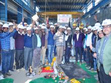 खुर्जा सुपर थर्मल पावर परियोजना (2x660 मेगावाट) (Unit#1) टर्बाइन जनरेटर के बैरिंग गियर का कार्य हुआ सम्पन्न