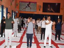 विष्णुगाड-पीपलकोटी जल विद्युत परियोजना में अंतर्राष्ट्रीय योग दिवस का आयोजन