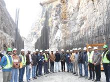 र्यपालक निदेशक (परियोजनाएं) श्री कुमार शरद द्वारा वीपीएचईपी परियोजना का निरीक्षण