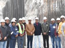 र्यपालक निदेशक (परियोजनाएं) श्री कुमार शरद द्वारा वीपीएचईपी परियोजना का निरीक्षण