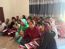 टीबी उन्मूलन के विषय में गाँवों में फैलाई गई जागरूकता