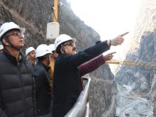 nspection of VPHEP Project by Executive Director (Project) Shri Kumar Sharad
