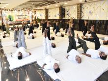 International Yoga Day celebrated at Amelia Coal Mine Project, Singrauli