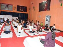 विष्णुगाड-पीपलकोटी जल विद्युत परियोजना में अंतर्राष्ट्रीय योग दिवस का आयोजन