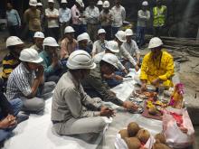 444 मेगावाट विष्णुगाड़-पीपलकोटी जल विद्युत परियोजना (वीपीएचईपी) के पावर हाउस में यूनिट संख्या-2 की स्टे रिंग की स्थापना पूर्ण