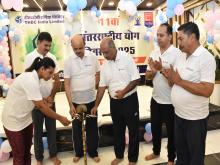 International Yoga Day celebrated at Amelia Coal Mine Project, Singrauli
