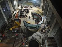 Service Bay - assembly of stator , MIV etc. in progress