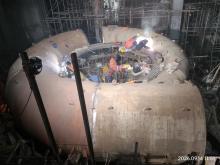 Spiral casing erection in Unit-3 in progress
